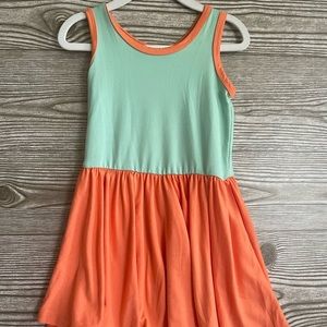 Color block tank dress